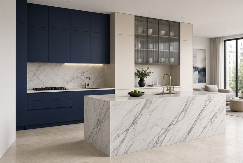 Royal Blue & Marble Model